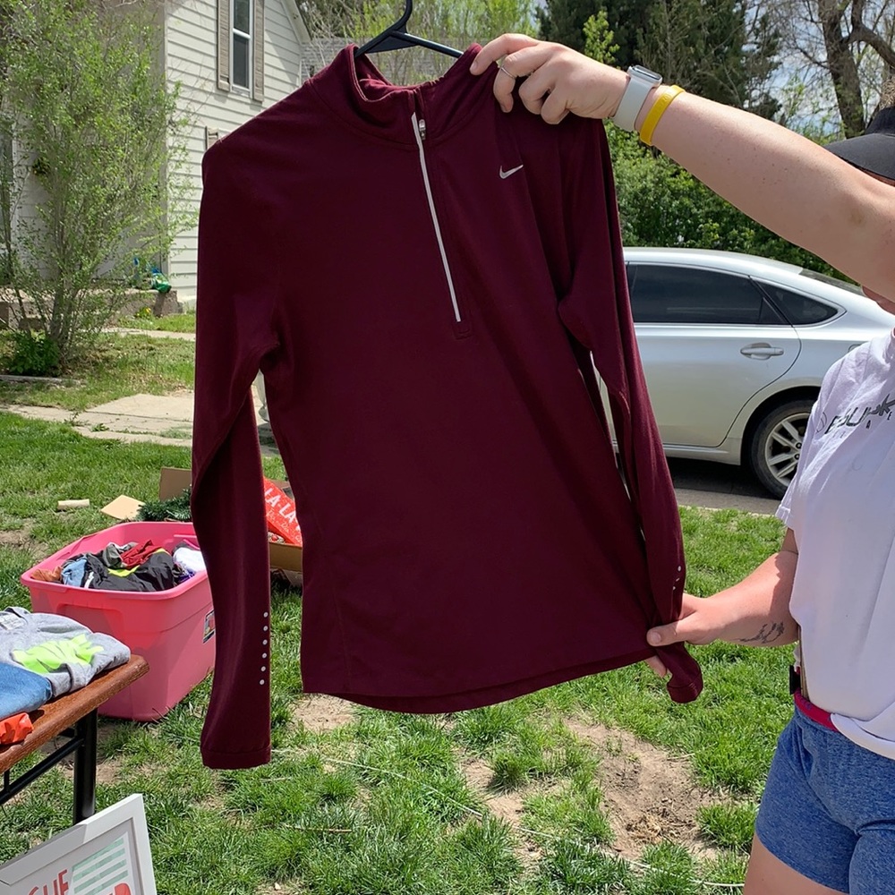Maroon Nike Quarter zip
